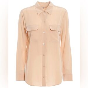NWOT Equipment 100% Silk Classic Button Down Blouse | Size Small